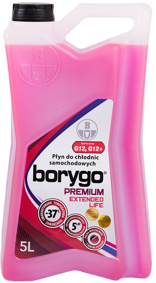 Antigel Borygo Premium 5L G 12+. (Red)