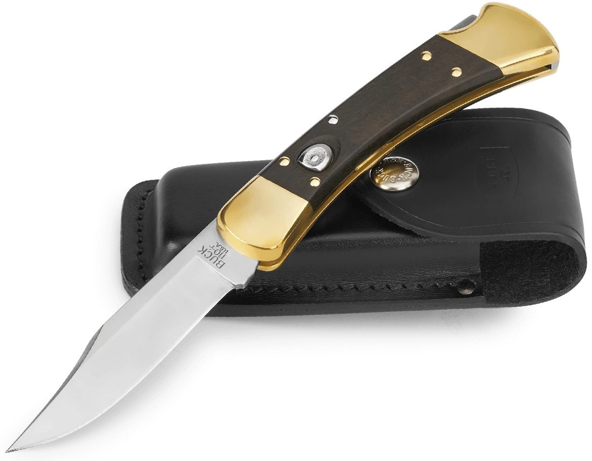 Cutit BUCK 110 Auto Ebony/Brass (0110BRSA-B)
