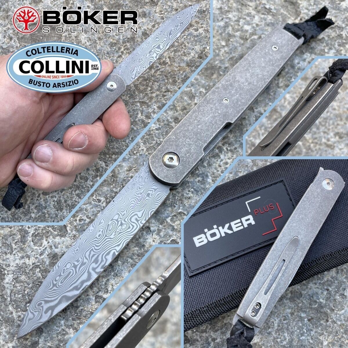 Cutit Boker Plus LRF Damascus 01BO174DAM